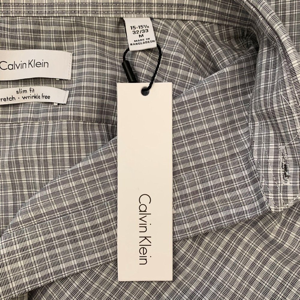 Calvin Klein NWT Sz L Slim fit 2PK Men Shirt stret - Picture 7 of 12